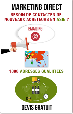 Emailing en Asie