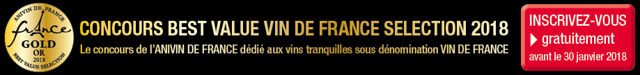 Concours BEST VALUE VIN DE FRANCE SELECTION 2018