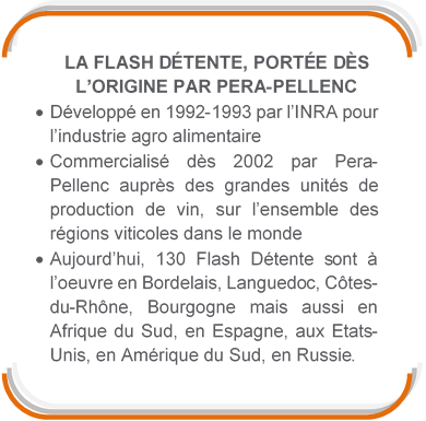 LA FLASH DÉTENTE, PORTÉE DÈS L’ORIGINE PAR PERA-PELLENC