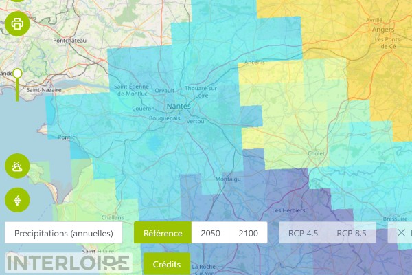 Une carte du climat et des cépages de Loire en 2050 et 2100   