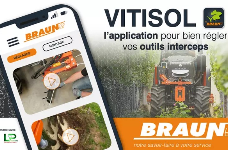 Cette appli facilite le désherbage mécanique du vignoble