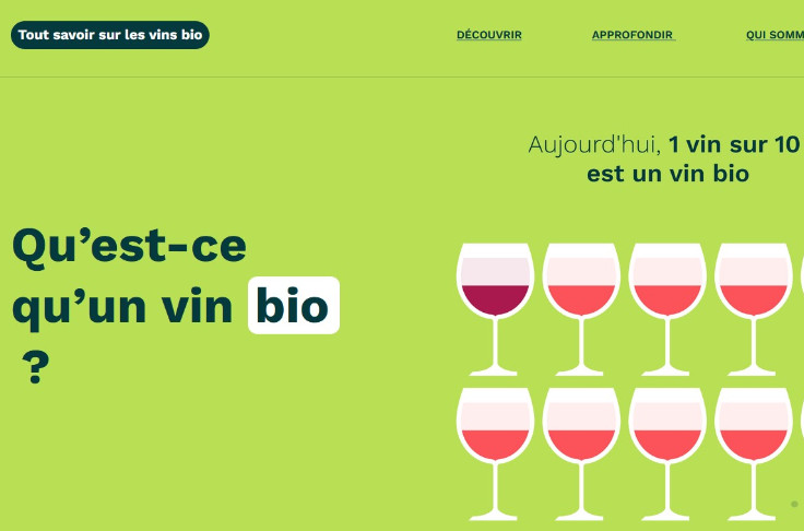 levinbio.fr, le site grand public d'information et de promotion des vins bios