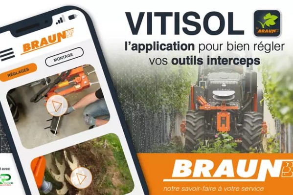Cette appli facilite le désherbage mécanique du vignoble