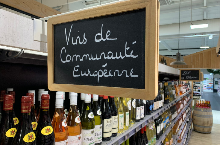 -11 %, les vins étrangers tombent à 1 % des ventes en rayons