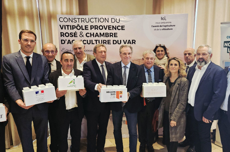 1ères pierres et 8,4 millions € pour le nouveau centre du vin rosé de Provence