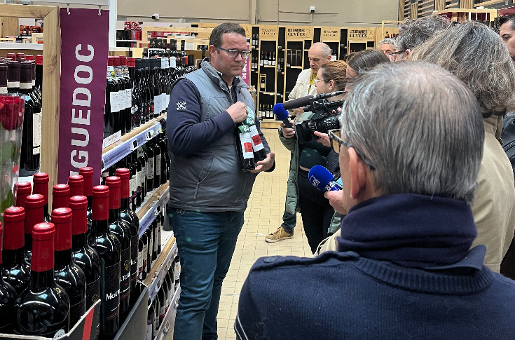 Nouvelle opération de vignerons contre la grande distribution