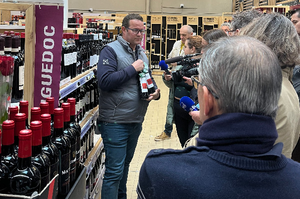 Nouvelle opération de vignerons contre la grande distribution