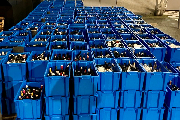 100 000 bouteilles récupérées et à réutiliser après le salon Wine Paris