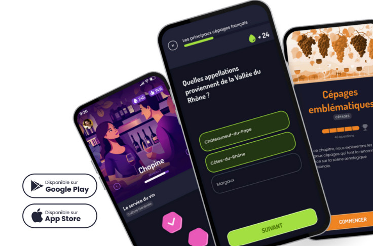 Une appli pour apprendre la langue du vin en s'amusant