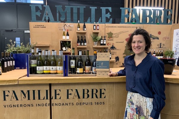 Stand en carton recyclé sur Wine Paris