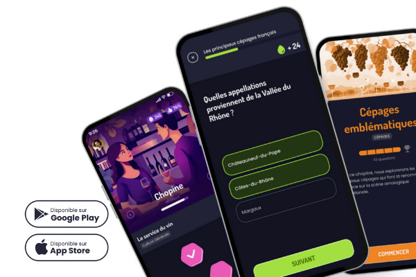 Une appli pour apprendre la langue du vin en s'amusant