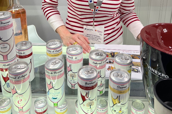 Les canettes de La Robe du Vin à l’assaut des Etats-Unis