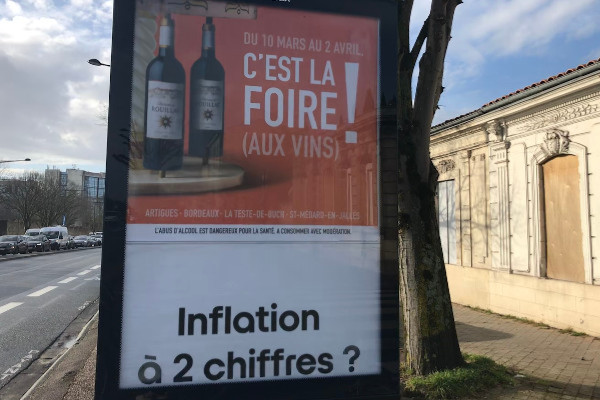 +10 % d’inflation sur le prix des vins, -6 % de vente en grande distribution