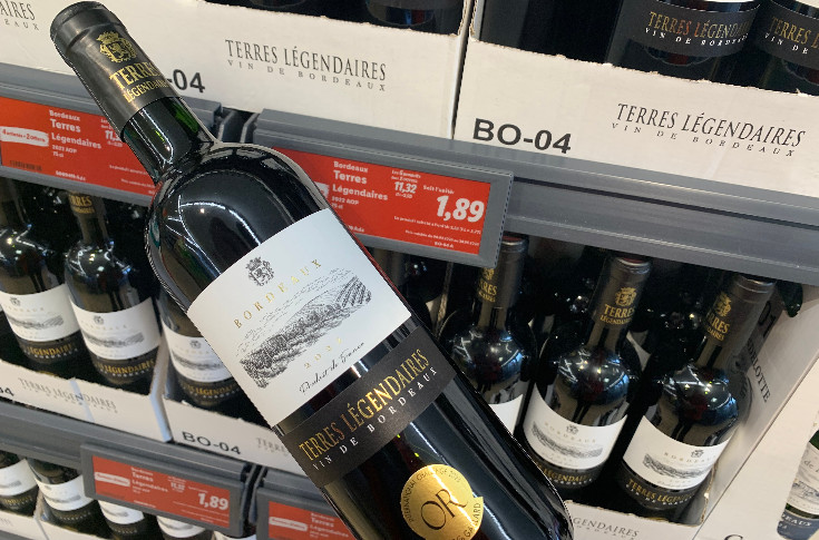 1,89 € la bouteille de bordeaux, un 