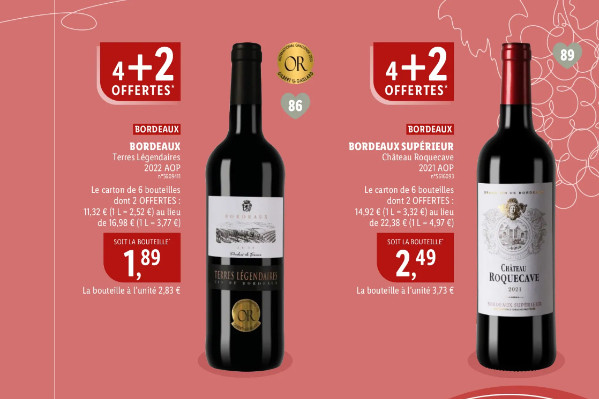 1,89€ le bordeaux chez Lidl, un prix d’appel à manifester pour le vignoble girondin