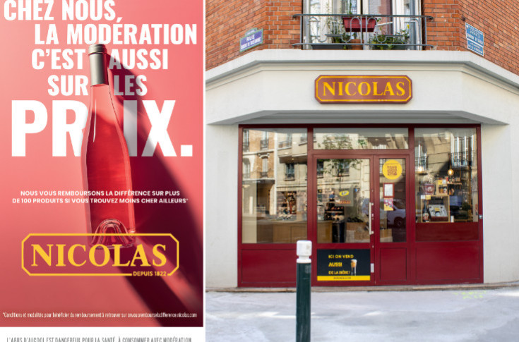 Nicolas baisse les prix pour augmenter ses ventes : -5 € Hennessy, -20 € Minuty, -75 € Roederer…