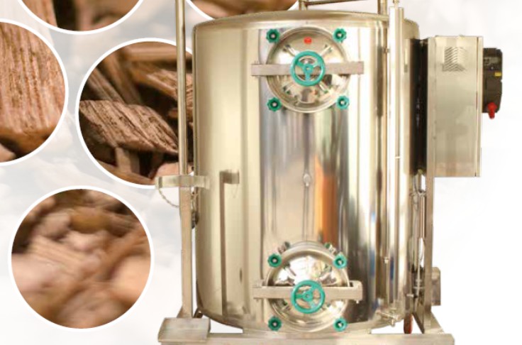 Cet infuseur améliore l’extraction des copeaux et douelles lors de l’élevage du vin