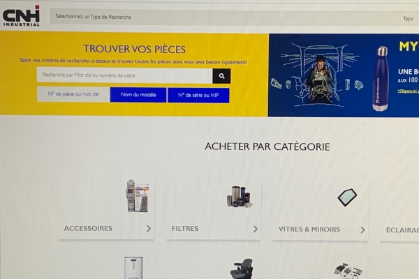 New Holland met les commandes en pièces