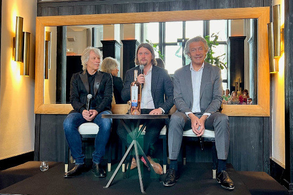 Tournée européenne pour le vin rosé de la rock star Jon Bon Jovi et du négociant Gérard Bertrand
