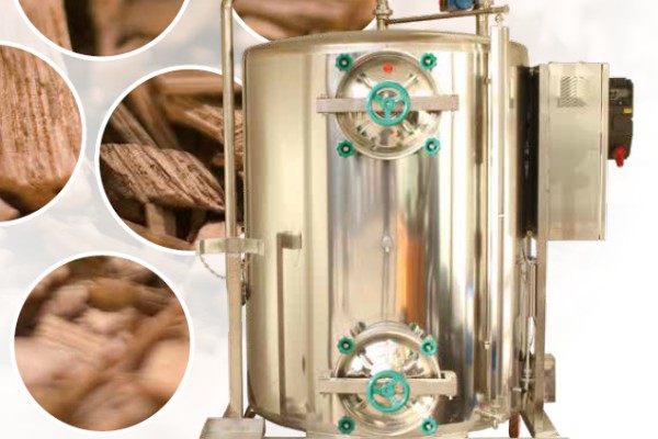 Cet infuseur améliore l’extraction des copeaux et douelles lors de l’élevage du vin