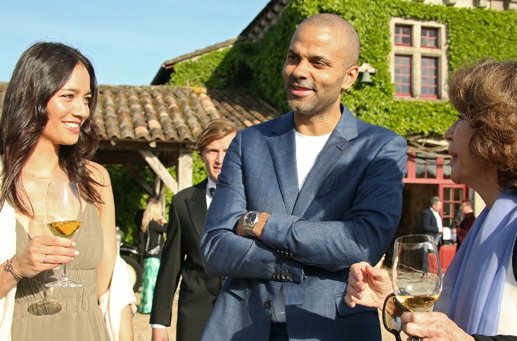 Miss France, Stéphane Bern et Tony Parker dans le vignoble de Bordeaux