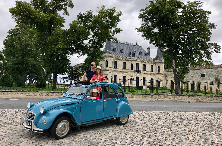 Dans les vignes en 2CV ou CombiVan avec Wine Cab