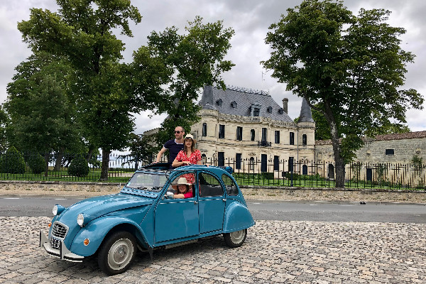 Dans les vignes en 2CV ou CombiVan avec Wine Cab