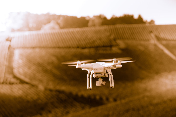 Les traitements phytos par drone remis au champ d’essais par le Sénat