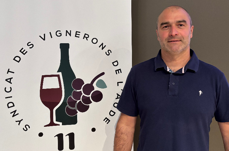 Damien Onorre préside le syndicat des vignerons de l’Aude