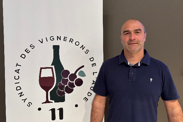 Damien Onorre préside le syndicat des vignerons de l’Aude