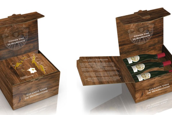 Ce coffret en carton pour vins imite le bois sans son poids