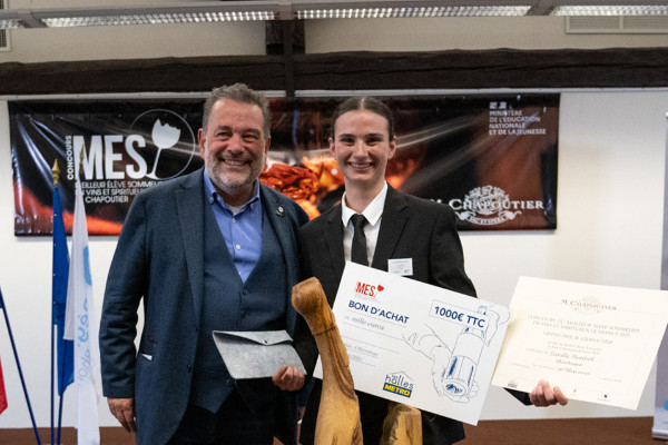 Camille Rouhet meilleure élève sommelier M. Chapoutier
