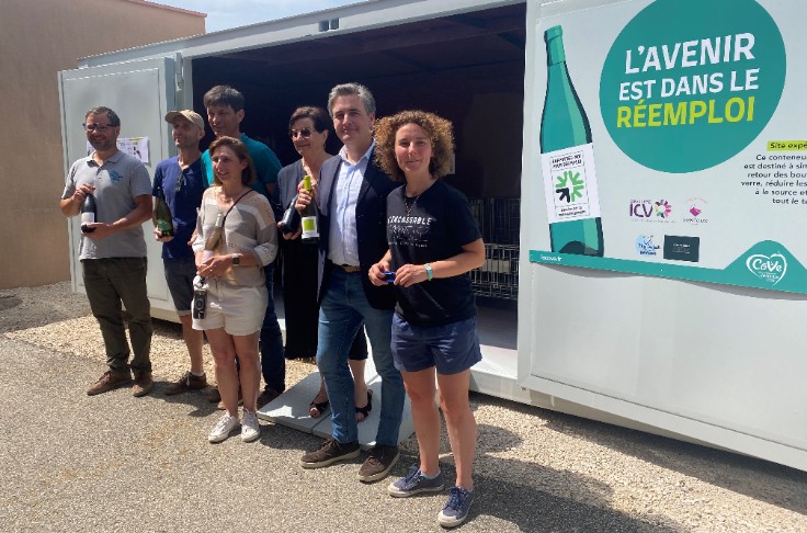 L’AOC Ventoux propose un conteneur dédié au réemploi à ses viticulteurs