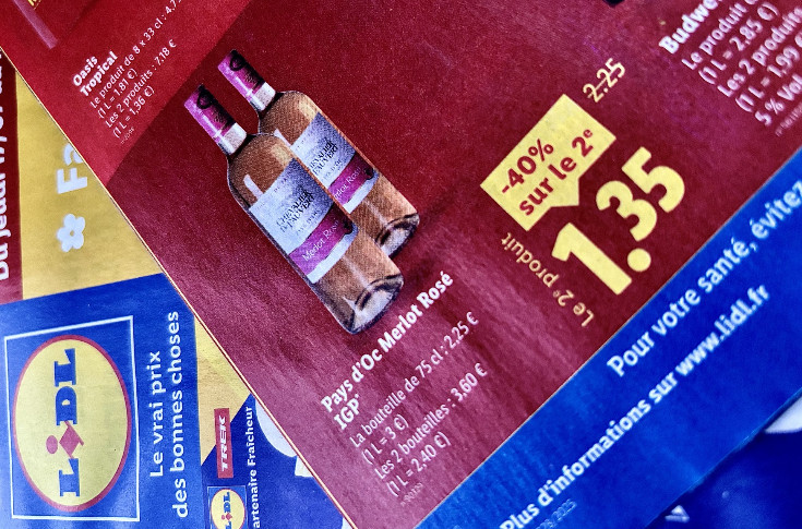 1,35 € le vin Pays d’Oc chez Lidl, 