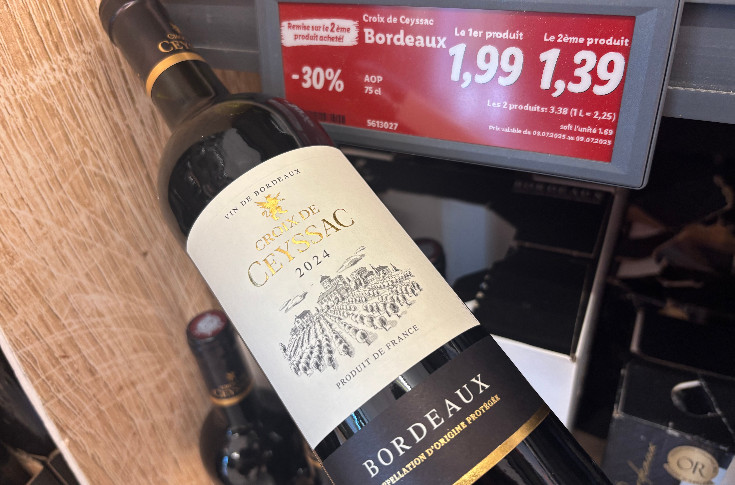 Lidl fait tomber à 1,39 € la bouteille de bordeaux : 