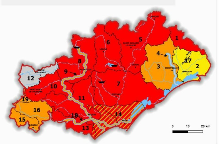 En ce début de vendange la situation hydrique devient critique dans les vignes héraultaises