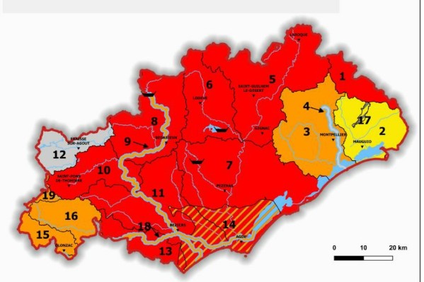 En ce début de vendange la situation hydrique devient critique dans les vignes héraultaises