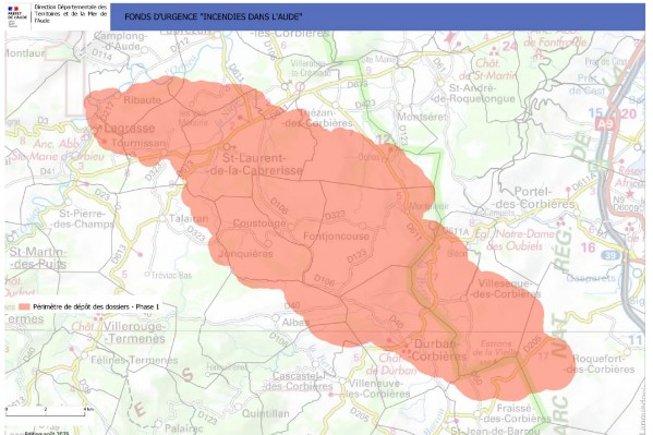 Voici les premières vignes qui pourront bénéficier du fonds d’urgence ouvert après l’incendie des Corbières
