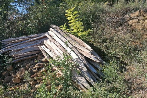  Le retour des piquets bois faits maison dans les vignes