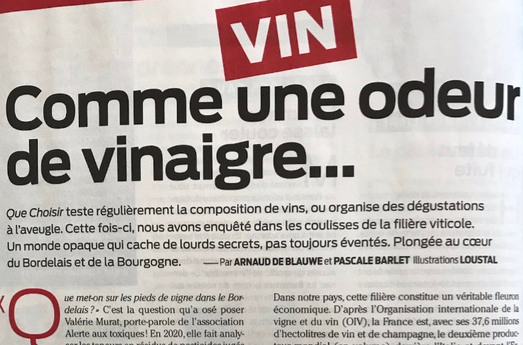 Les journalistes de Que Choisir répondent aux critiques de la filière vin