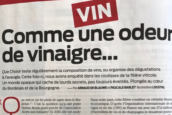 Les journalistes de Que Choisir répondent aux critiques de la filière vin