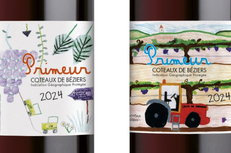 Dessins d’enfants pour des vins en primeur