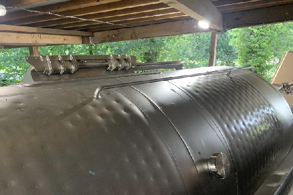 'A l'arrivée des jus moins oxydés' Le pressoir Puleo presse sous azote et refroidit la vendange