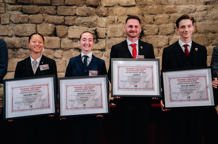 Jules Benoit lauréat du 4ème trophée des jeunes sommeliers de Châteauneuf-du-Pape