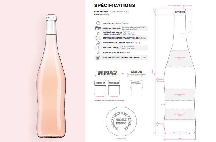 La bouteille syndicale des Côtes de Provence amaigrie de 25 % tout en restant premium