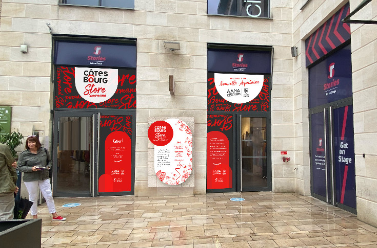 Une première boutique éphémère de vin AOC avec les Côtes de Bourg