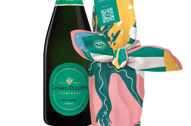 Canard-Duchêne wraps its Champagne in a designer scarf