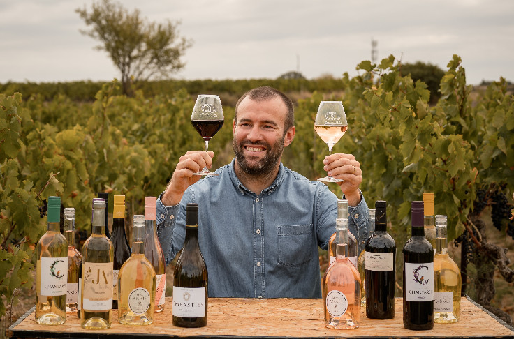 Bastien Soulères dirige Chantovent et ses vins du Languedoc