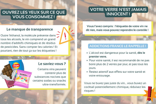 Attaque hygiéniste des vins en règle : 'vous ne buvez pas juste du vin... Vous buvez un cocktail potentiellement chimique !'