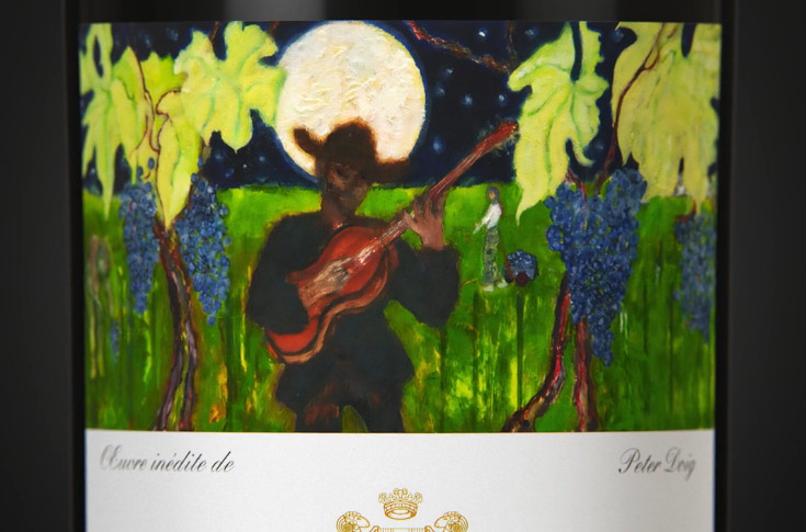 Petit air de guitare et grand art naïf pour le château Mouton Rothschild 2020